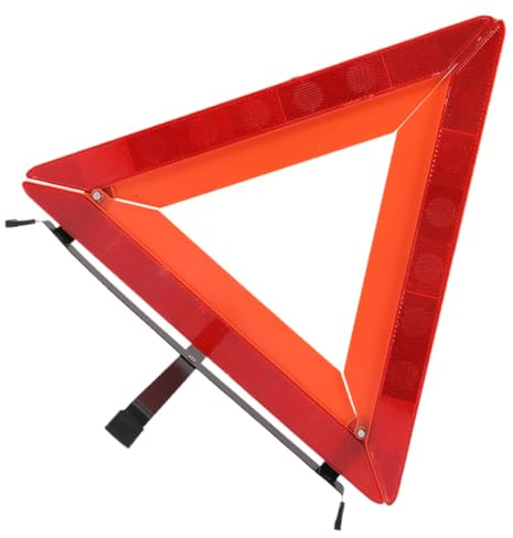 SOPOTUTU Triángulo de Advertencia Reflectante de Emergencia para Carretera Señal de Seguridad Ligero y de Transportar para Situaciones de Avería y Emergencia