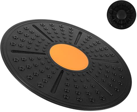 LOORGVEL Balance Board aus Pp mit Multifunktionalem Design und Leichtem Gewicht für Effektives Gleichgewichtstraining und Fitness im Orangefarbenen Halbkreisformat