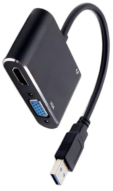 Adattatore da USB a HD per monitor, convertitore da HD a USB, connettore 1920 x 1080, trasmissione del segnale plug and play per TV desktop e laptop