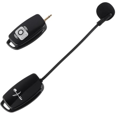 ERYUE Pastilla de Guitarra Acústica, Micrófono Erhu, Pastilla de Micrófono de Violín con Reducción de Ruido Antiinterferencias Inalámbrica 2,4G con Adaptador de 3,5 Mm a 6,35 Mm,