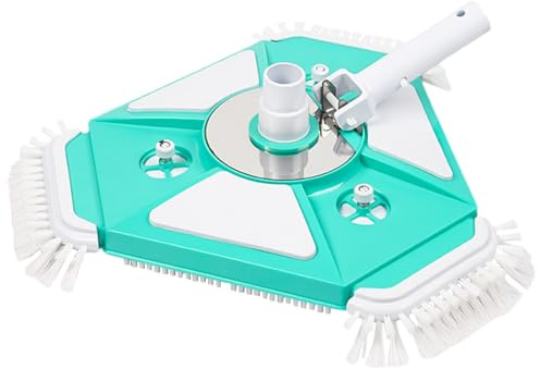 Triangulär pooldammsugare – 360° roterande huvud, nylon