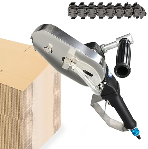 Máquina peladora de papel industrial neumática, decapador de residuos de cajas de cartón de velocidad ajustable, cortador de borde de cadena de acero de aleación, herramienta eficiente de corte de