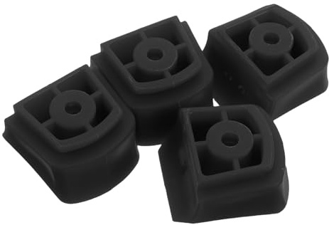 Toyvian 6 St Roller Skate Toe Stops i Svart Gummi Universellt Kompatibla Bromsblock för Inline och Quad Skridskor Enkelt Utbytbara Bromsdelar med Utmärkt Grepp och Stoppfunktion för