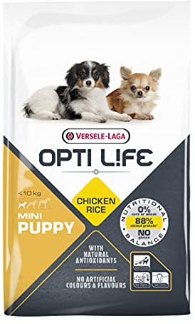 VERSELE-LAGA - OPTI Life Puppy Medium - Pienso para Cachorros - Razas Medianas - 12,5kg (Razas pequeñas, 7,5kg)