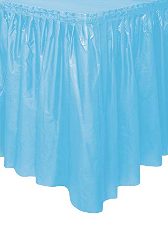 Kunststoff-Tischröck - 4,2 m x 74 cm - Hellblau, 14-Feet