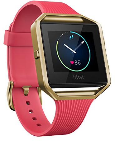 Fitbit Blaze Smart Activity Tracker and Fitness Watch with Wrist Based Heart Rate Monitor - Slim Pink Gold/Small