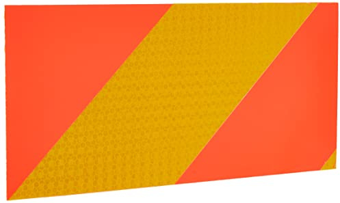 Caledonia Signs 56344 Ece70 Vehicle Marking Plate, Right Hand Vertical Chevron, 140 mm X 300 mm