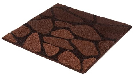 Kleine Wolke Badteppich Inspire Nussbraun 60 x 60 cm | 100% Polyacryl