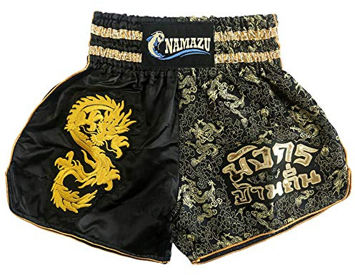 NAMAZU Muay Thai Shorts for Men and Women, High Grade MMA Gym Boxing Kickboxing Shorts Workout Training Grappling Martial Arts Fight Shorts Clothing.