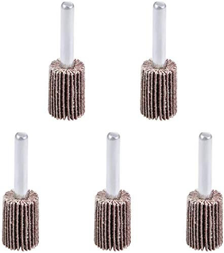 Utoolmart Lot de 5 disques abrasifs à lamelles de 20 mm Grain 80