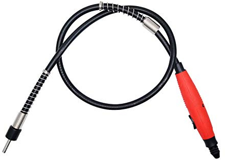 Flexible Flex Shaft, 6mm/0.12 Universal Flex Shaft Adapter Attachment, Flexible Drill Shaft Extension with Chuck, Maximum Clamping 3.2mm/0.13