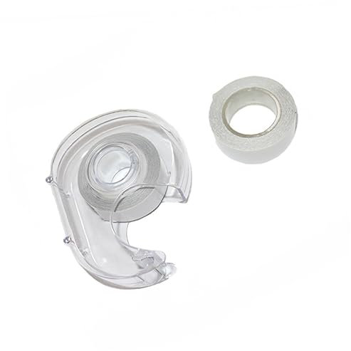 SHINEOFI Nastro Biadesivo Per Indumenti e Tessuto Adesivo Antiscivolo, Trasparente Ipoallergenico 5m, 2 Pezzi Per Fissaggio Abiti e Lingerie, Uso Donna Per Vestiti Da Cerimonia e Quotidiano