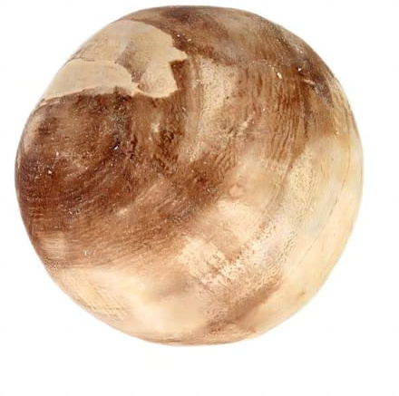 ROCKING GIFTS Paulonia Deko-Kugel aus Holz, 10 cm