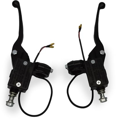 Motorcycle Brake Master Cylinder Hydraulic Lever Pump,1 Pair 22mm/0.87in Black Brake Clutch Master Cylinder Lever for Gy6 50cc 110cc 125cc 150cc 250cc Scooter