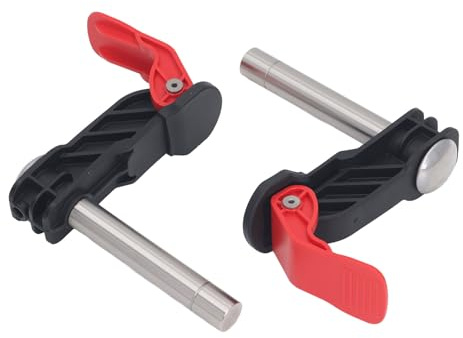 Abrazadera Rápida para Carpintería, Abrazadera para Perros de Banco, Liberación Rápida, Ahorro de Mano de Obra, 2 Piezas de 19 Mm para Fijación de Placas y Rieles Guía