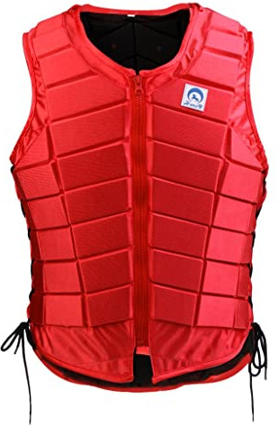 kowaku Protecteur de Gilet D'équitation équestre Rembourré, Rouge, Femme S