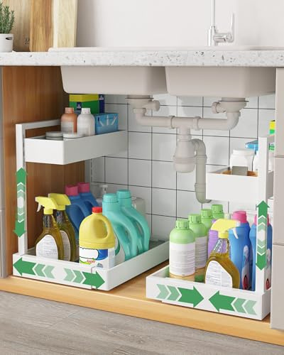 UMDONX Lot de 2 Rangement sous Evier Cuisine