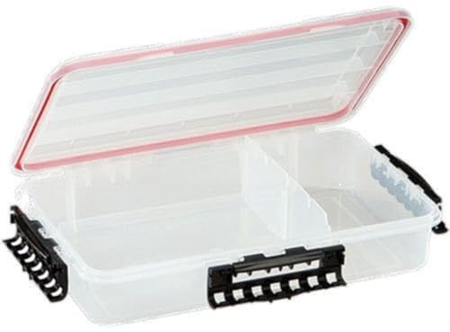 PLANO Boîte étanche à 3700 degrés en vrac - Étanche - Pour l'extérieur, le rangement, les outils, le camping, la pêche, la pêche, la poussière, Claire, 14 x 9 x 2.88