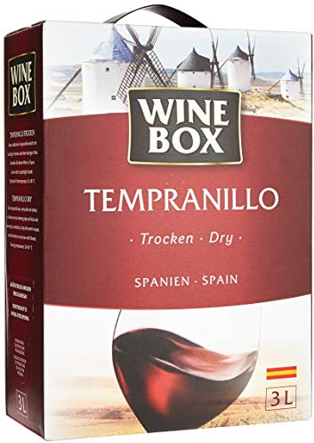 Wine Box Tempranillo Vino de la Tierra de Castilla trocken Bag-in-Box (1 x 3 l) | 3 l (1er Pack)