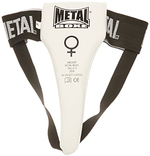 Metal Boxe Coquille pour Femme Blanc Taille M