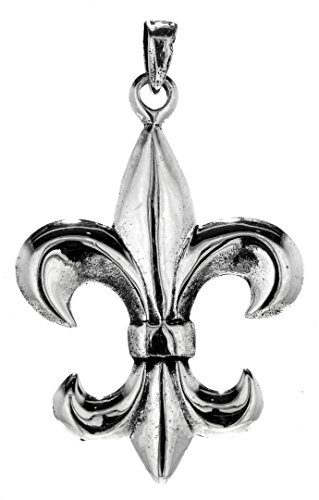 Kiss of Leather Fleur-de-Lis Anhänger aus 925 Sterling Silber Nr. 184