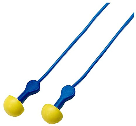 3M 247-311-1115 Safety E-A-R Express - Tapones para los oídos con cable, agarres de colores surtidos, paquete de 100 unidades