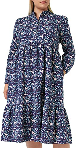 Louche Macha-Magic-Forest Robe Femme - bleu marine - 8 UK/XS EU