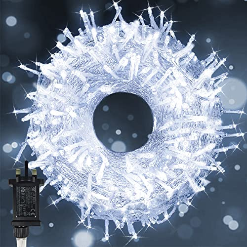 Fairy Lights Mains Powered, 100m/328Ft 1000 LED Plug in String Lights Christmas Lights Indoor Waterproof with 8 Modes LED Fairy Lights for Bedroom Wall Party Wedding Xmas Tree Decorations (Cool White)
