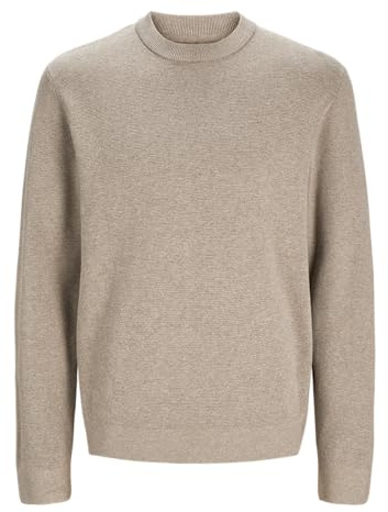 JACK & JONES Male Strickpullover Einfarbig Strickpullover