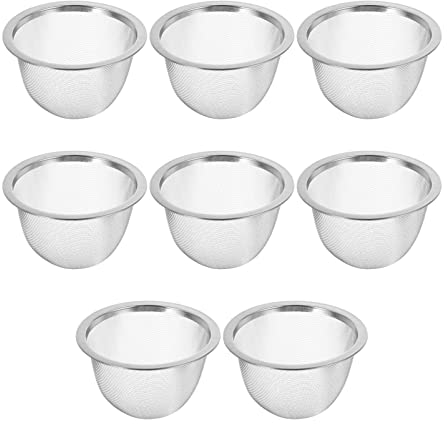 DOITOOL 8 Piezas de Filtro de Té de Malla de Acero Inoxidable Infusor de Té Tetera Teñidor Filtro Reutilizable Filtro de Tubo de Hoja Filtro de Café Accesorios de Cocina para Hacer Té de
