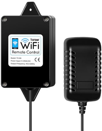 TOPENS TC196 Tuya WiFi Remote Control for Automatic Swing Sliding Gate Opener Garage Door Opener with iOS and Android App WiFi & Bluetooth Security Gate Controller