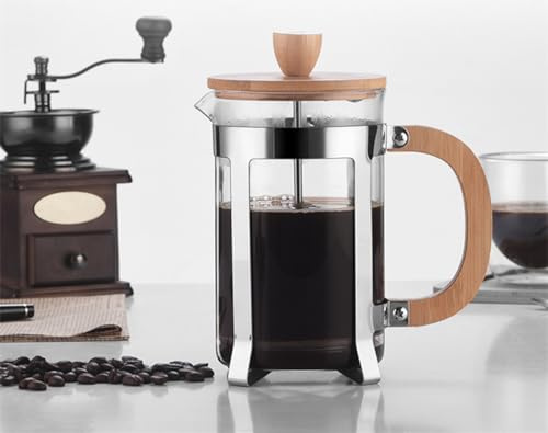 DUJIAOSHOU Cafetiere Prensa francesa Cafetera pequeña prensa de té 350ml/12oz 1-2 tazas