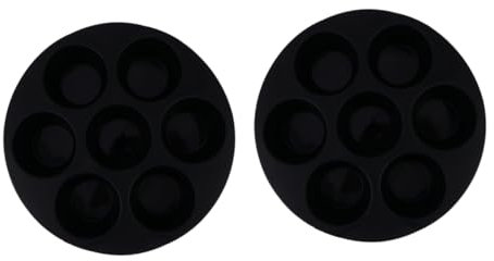 Cabilock Molde Creativo Para Hornear Pasteles 2 Moldes De Silicona Para Muffins Excelente Conductividad Térmica