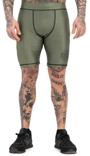 BENLEE Funktionsshorts för män, smal passform, BOSSBURN, oliv/svart, XL, oliv/svart, XL
