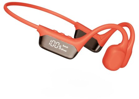 Bone Conduction Headphones With MP3 Player Built-in 32G Memory, Wireless Bluetooth IPX8 Waterproof for Swimming, Underwater Running, Cycling, Hiking - Orange
