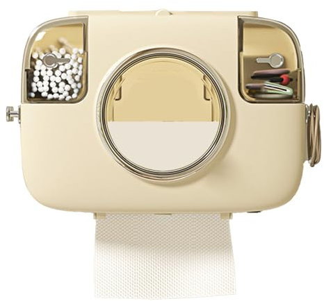 Papierhandtuchspender, Wandhalterung, Toilettenpapier-Aufbewahrungsbox, Wasserdichter Toilettenpapierhalter Für Badezimmer, Taschentuchspender Mit Haken Und Kleiner Aufbewahrungsbox, Multifunktional