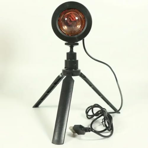 1Pc Sunset Lamp Projection with Stand, Remote Control 16 Colors Changing Projector LED Lights Floor Lamp Room Decor Night Light Rainbow Lights for Home Decor Living Room, Halloween,Christmas Decor.