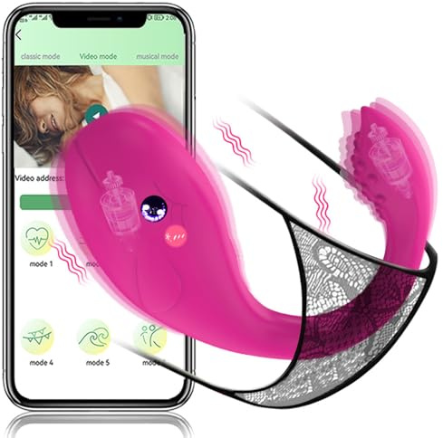 Guspiun APP für die Frau Vibratoren G-Punkt Anus Vibratoren mit 9 Vibrationsmodi für Frauen Vibratorstarb Frauen Klitoris Sex Spielzeug Vibro ei Paare Leises Masturbieren