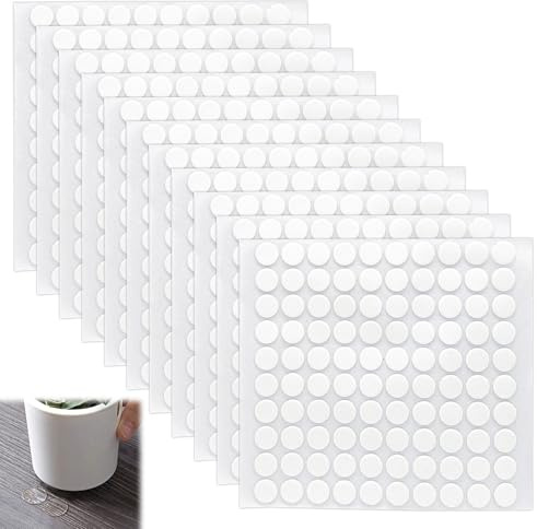 1100 Stück Klettpunkte Selbstklebend Klebepunkte Doppelseitig 10mm Doppelseitige Klebepunkte Geeignet für Luftballons Weihnachtsdekorationen Bastelarbeiten Papier Glas Metall