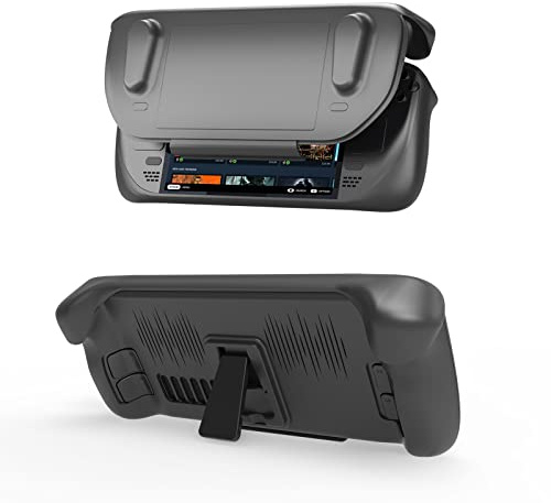 för ångdäcksvärd med stöd ultratunn konsolerat skyddsfodral fodral, TPU avtagbart fodral hud, fallsäker och dammsäkert skyddande skal, Svart, Unisex