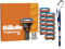 Gillette Recharges De Rasoir Fusion5 Pour Hommes, Pack De 12, AUTHENTIQUES, Cartouches Avec Bande Lubrifiante Et 5 Lames Pour Un Rasage Manuel Efficace, Lot De Rechanges Fusion Avec Un Porte-Clés