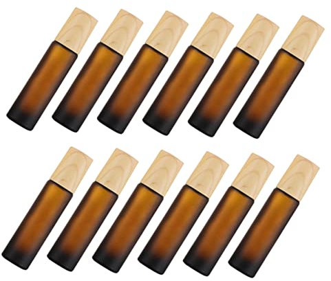 FOMIYES 12stücke Glas Roll-flaschen Leere Ätherische Öl-flaschen Reise- Rollerball-
