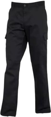 LE11® Women's Work Cargo Trousers | Combat Workwear Pants | Reinforced Knee Utility Pants | Adjustable Waist Straight Leg Navy UK | Cargo Pants Women UK | Women's Work Trousers UK- (Black-18)