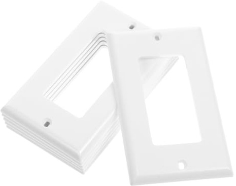 NUOBESTY 6pièces Lot De Plaques De Protection Pour Prises Murales Cache-prises Insert De Prise Murale Panneau Décoratif