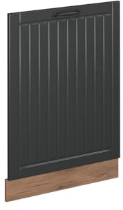 Vicco Façade de Lave-Vaisselle Fame-Line, Gris foncé, 60cm sans PT, à Combiner avec d'autres modules de la série Fame-Line