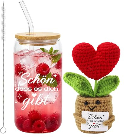 UAYNFY Mejor novia regalos, taza térmica de 500 ml, regalo de amistad con muñeca de punto, regalos para mujeres bonito que te da, regalo de graduación personalizado para mejores amigas