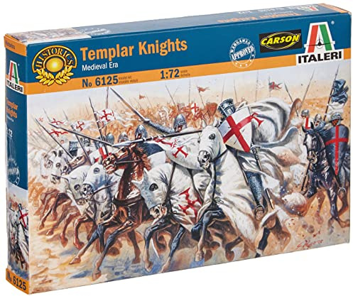Italeri 510006125 - 1:72 Tempelritter, Mittelalter, Brown