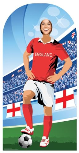 SC1164 Star Cutouts England World Cup 2026 Stand-In Cardboard Cutout – Life Size 190cm (6ft) Football Photo Prop Party Decoration