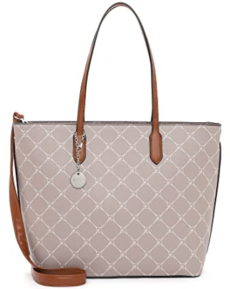 Tamaris Anastasia 30107-200 Damen Henkeltasche 43,00x29,00x13,00 cm (BxHxT) , Taupe
