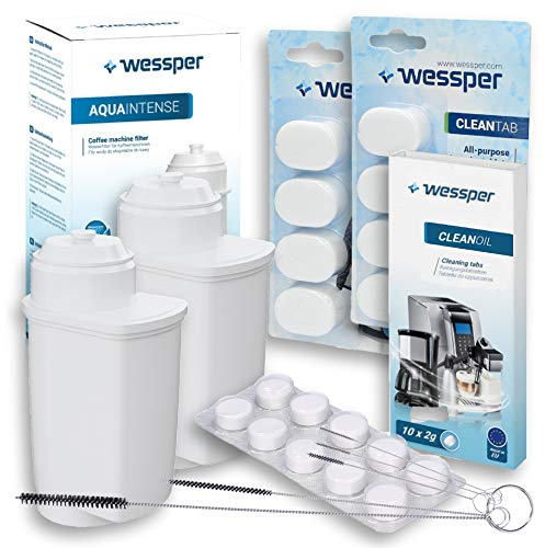 Wessper Rundum-Pflegeset für Kaffeevollautomat, Kompatibel für Siemens EQ.series TZ70003 TZ80004, BRITA Intenza